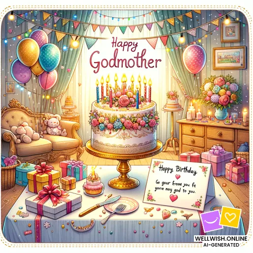 Celebrate Our Cherished Godmother’s Inspiring Birthday Greeting Card Celebrate Our Cherished Godmother’s Inspiring Birthday