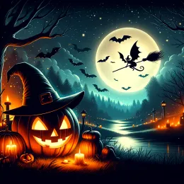 Greeting Card October Magic: Embrace the Enchanting Night of Halloween