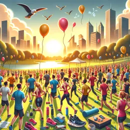 Greeting Card Celebrate Runner’s Day: Joy, Strength, and New Horizons