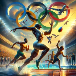 Greeting Card Celebrate Olympic Day: Unite, Inspire, Dream Big