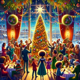 Открытка Новогоднее вдохновение: Осветите свой путь к радости и приключениям