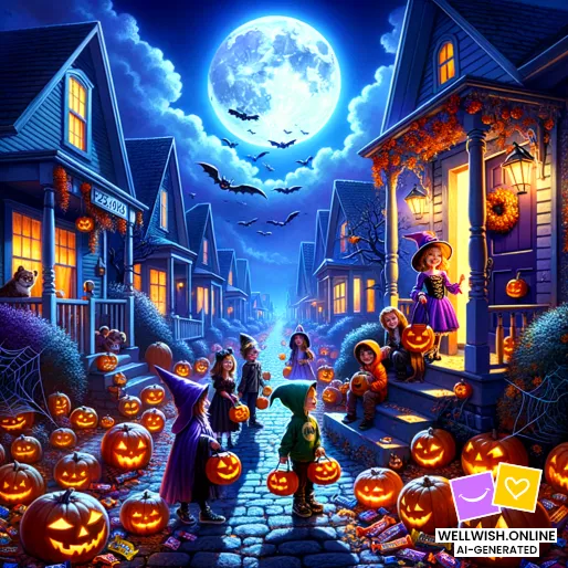 Enchanting Halloween Night: Magic, Memories, and Adventure Greeting Card Enchanting Halloween Night: Magic, Memories, and Adventure