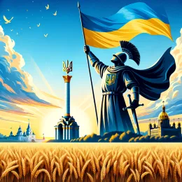 Відзначайте мужність і дух у День захисника України Листівка Відзначайте мужність і дух у День захисника України