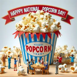 Greeting Card Popcorn Joy: Celebrate Sweet Moments and Cherished Memories