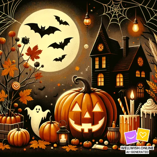 Enchanting Halloween: Embrace the Magic and Mystery of Autumn Greeting Card Enchanting Halloween: Embrace the Magic and Mystery of Autumn