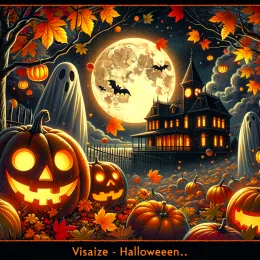 Greeting Card Enchanting Halloween: Embrace the Magic and Joy of Autumn