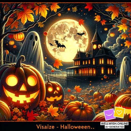 Enchanting Halloween: Embrace the Magic and Joy of Autumn Greeting Card Enchanting Halloween: Embrace the Magic and Joy of Autumn