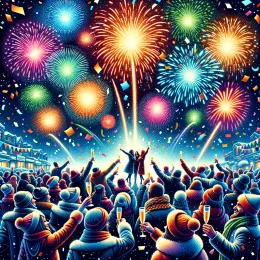 Greeting Card New Year Wishes for Exciting and Inspiring Adventures