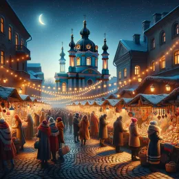 Mágicos Andriyivski Vechornytsi: Una Noche de Risas y Alegría Greeting Card Mágicos Andriyivski Vechornytsi: Una Noche de Risas y Alegría