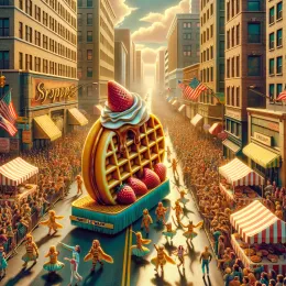 Greeting Card Celebrate National Waffle Day with Joy and Creativity