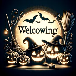 Greeting Card Halloween: A Night of Tales Filled with Magic, Adventures, and Candlelight Glow