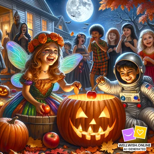Enchanting Halloween: Magical Nights and Childhood Dreams Greeting Card Enchanting Halloween: Magical Nights and Childhood Dreams