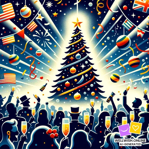 Greeting Card New Year: Bright Dreams and Inspiration for the Future