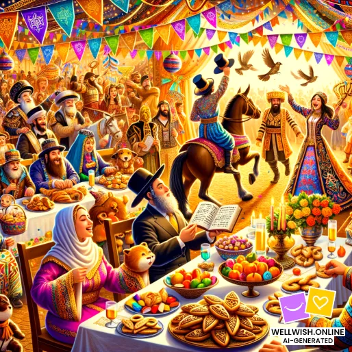 Celebrate Purim: Courage, Unity, and Joyful Traditions Greeting Card Celebrate Purim: Courage, Unity, and Joyful Traditions