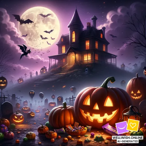 Magical Halloween: Laughter, Wonder, and Enchantment Await Greeting Card Magical Halloween: Laughter, Wonder, and Enchantment Await