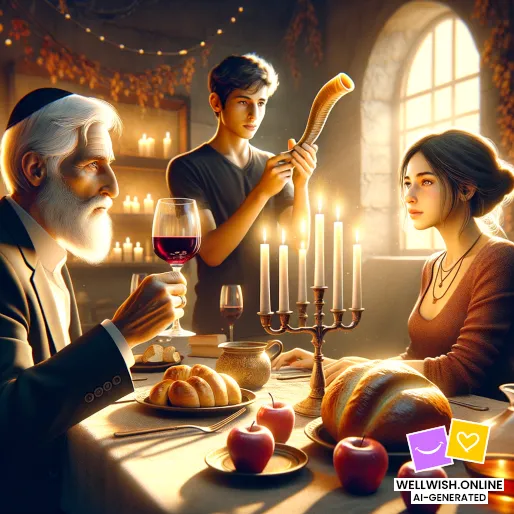 “Rosh Hashanah: Embrace Renewal and Inspire New Beginnings” Greeting Card “Rosh Hashanah: Embrace Renewal and Inspire New Beginnings”