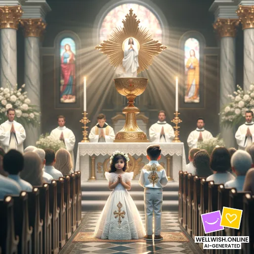 First Communion: A Joyful Step in Your Spiritual Journey Greeting Card First Communion: A Joyful Step in Your Spiritual Journey