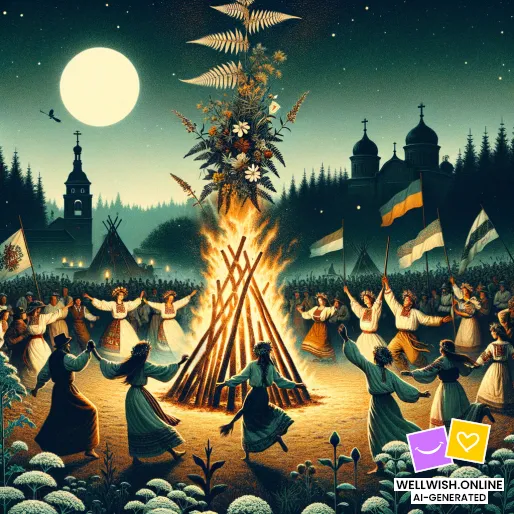 Ivana Kupala Night: Celebrate the Magic and Wonder of Midsummer Greeting Card Ivana Kupala Night: Celebrate the Magic and Wonder of Midsummer