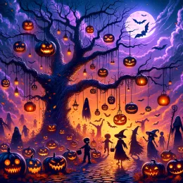 Greeting Card Enchanting Halloween: Embrace Wonder and Friendship