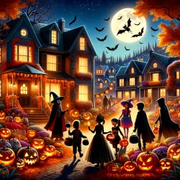 Greeting Card Enchanting Halloween: Embrace the Magic and Joy