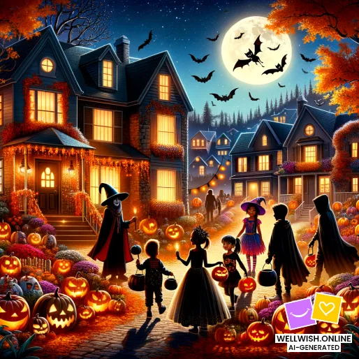 Enchanting Halloween: Embrace the Magic and Joy Greeting Card Enchanting Halloween: Embrace the Magic and Joy