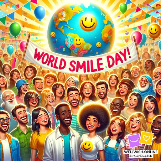 World Smile Day: Spread Joy and Kindness Effortlessly Greeting Card World Smile Day: Spread Joy and Kindness Effortlessly