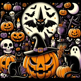 Greeting Card Halloween: A Night of Magic, Dreams, and Delight