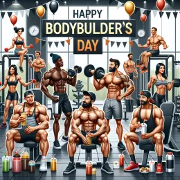 Greeting Card Celebrate Bodybuilder’s Day: Honor Strength & Dedication