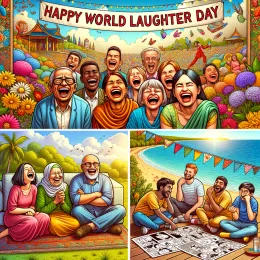 Greeting Card Celebrate World Laughter Day with Joy and Smiles