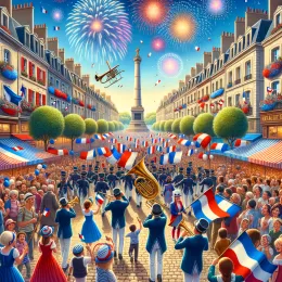 Greeting Card Celebrate Bastille Day: Embrace Freedom and Unity