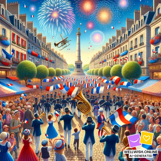 Celebrate Bastille Day: Embrace Freedom and Unity Greeting Card Celebrate Bastille Day: Embrace Freedom and Unity