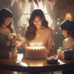 Greeting Card Celebrate a Strong, Loving Woman’s Birthday with Joy