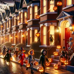 Greeting Card Enchanting Halloween: Embrace Autumn’s Magic and Memories