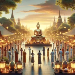 Greeting Card Buddha Day Blessings: Wisdom, Peace, and Inner Harmony