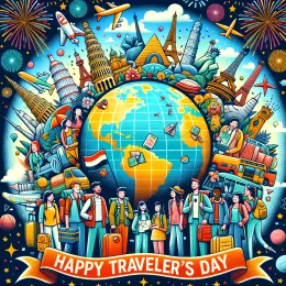 Greeting Card Celebrate Traveler’s Day: Embrace Adventure and New Journeys