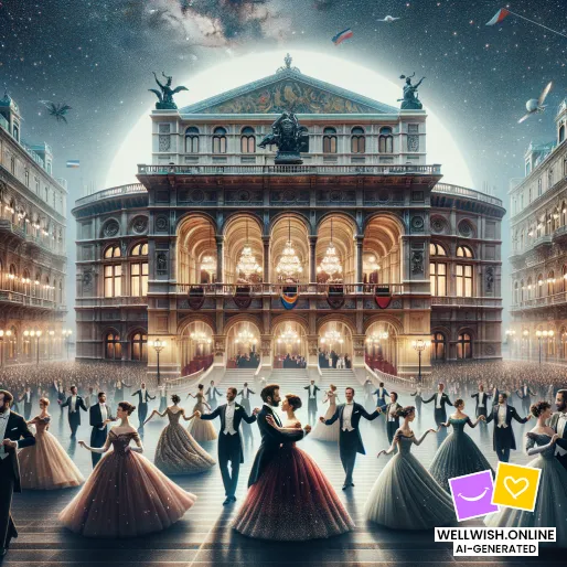 Viennese Opera Ball: A Celebration of Music, Beauty, and Inspiration Greeting Card Viennese Opera Ball: A Celebration of Music, Beauty, and Inspiration