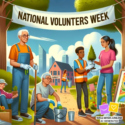 Celebrate National Volunteers Week: The Power of Giving Greeting Card Celebrate National Volunteers Week: The Power of Giving