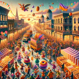 Greeting Card Vibrant Fat Tuesday: Celebrate with Joy and Adventure