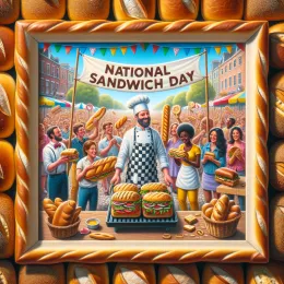 Greeting Card Celebrate National Sandwich Day: Savor Joy and Flavor Today
