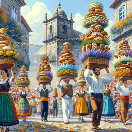 Листівка Святкуйте радість і традиції Festa dos Tabuleiros