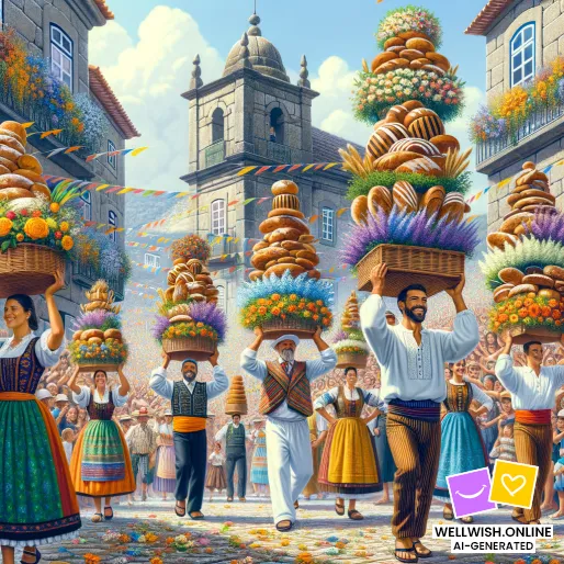 Листівка Святкуйте радість і традиції Festa dos Tabuleiros