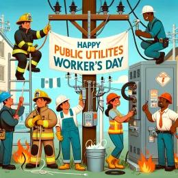 Greeting Card Celebrate the Unsung Heroes Lighting Our Lives