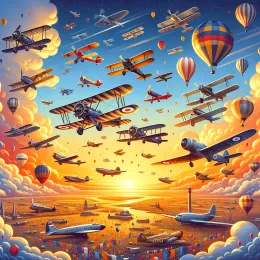 Greeting Card Aviation Day: Dream, Fly, and Reach New Heights!
