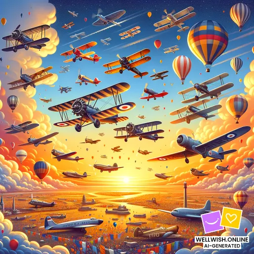 Aviation Day: Dream, Fly, and Reach New Heights! Greeting Card Aviation Day: Dream, Fly, and Reach New Heights!