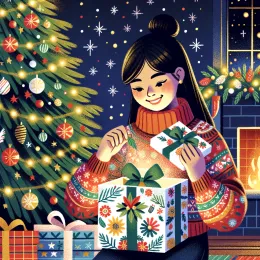 Greeting Card “Embrace Joy and Warmth This Holiday Season”