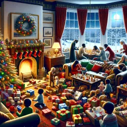 Greeting Card Cherish Boxing Day: Embrace Joy and Winter’s Beauty