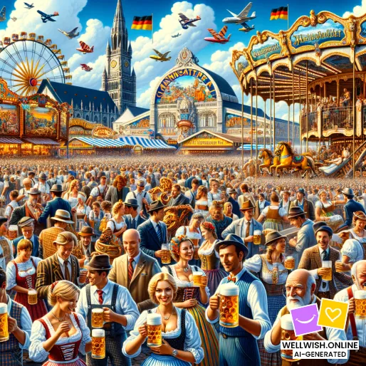 Celebra la Unión en Cannstatter Volksfest 2023 Tarjeta postal Celebra la Unión en Cannstatter Volksfest 2023