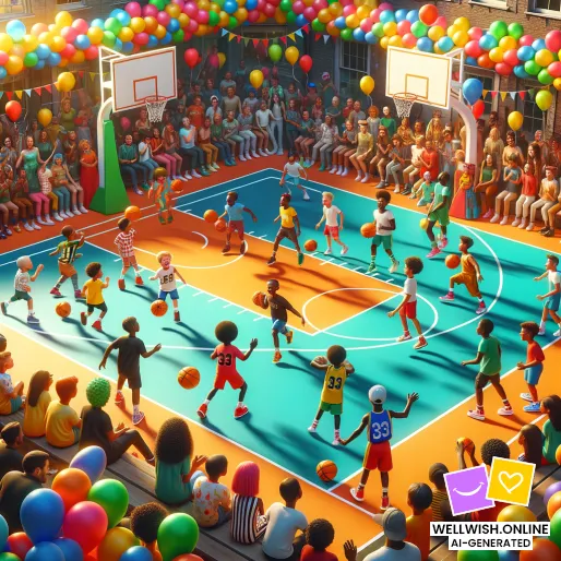 Celebrate Basketball Day: Joy, Teamwork, and Thrills Greeting Card Celebrate Basketball Day: Joy, Teamwork, and Thrills