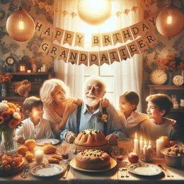Greeting Card Celebrating Grandpa’s Life: Wisdom, Love, and New Adventures