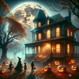 Greeting Card Enchanting Halloween Wishes: Embrace Magic and Friendship
